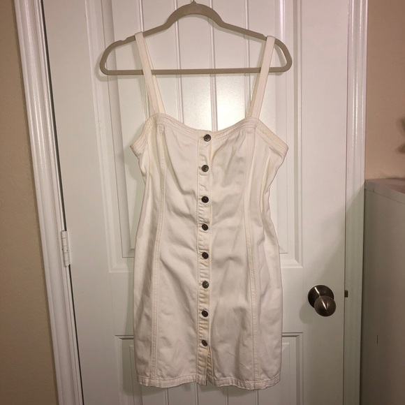 PacSun Dresses & Skirts - Pacsun White Denim Dress Size M